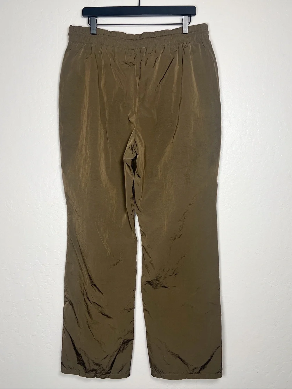 GOOD AMERICAN Women’s Size 4 / XL Mocha Brown Wide Leg‎ Track Pant
